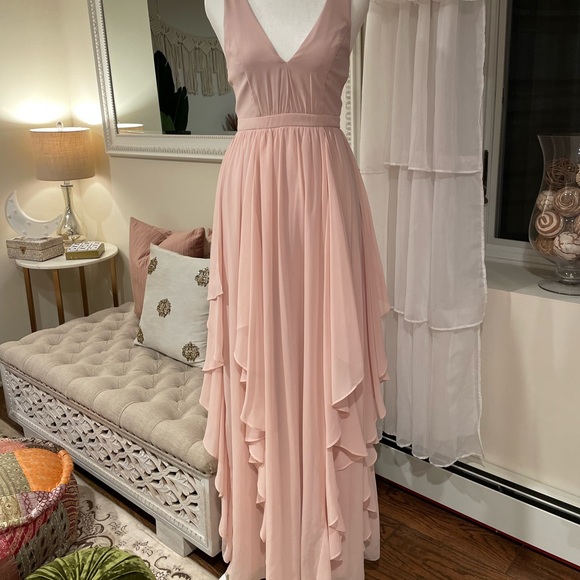 LULUS Ruffle dress - Picture 2 of 6